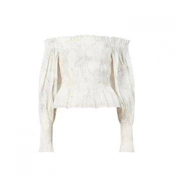 Image of AllSaints Lara Dover Top - White