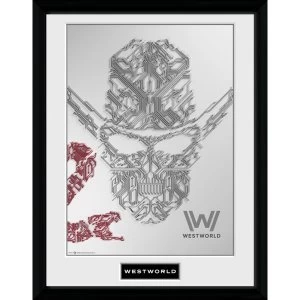 Image of Westworld Face Framed Collector Print