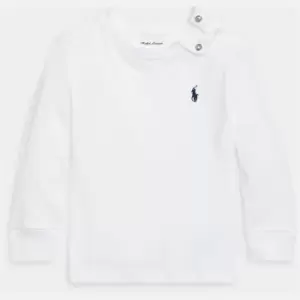 Image of Polo Ralph Lauren Baby's Long Sleeve Cotton-Jersey T-Shirt - 12-18 months