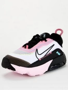 Image of Nike Infants Air Max 2090 Trainer - White/Black, Size 8.5
