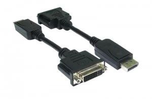 Image of DisplayPort (M) To DVI Cable (F) 15CM