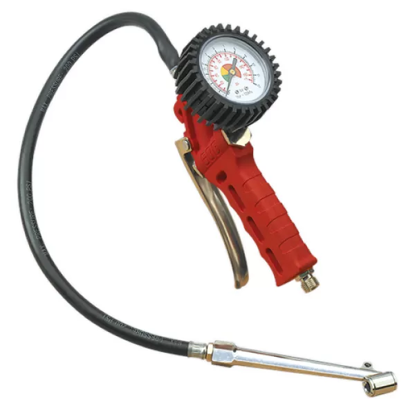 Image of Genuine SEALEY SA9312 Tyre Inflator with Twin Push-On Connector