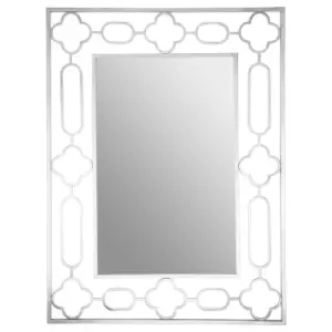 Image of Premier Housewares Merlin Silver Patterned Wall Mirror