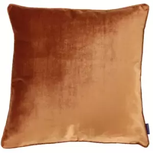 Image of Riva Home Luxe Velvet Cushion Cover (55 x 55cm) (Rust)