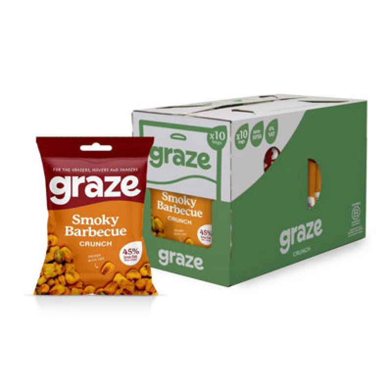 Image of Graze BBQ Crunch Bag 35g (10 Pack) 3842