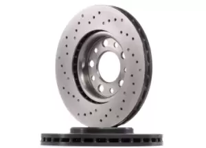 Image of BREMBO Brake disc 09.A721.1X Brake rotor,Brake discs FIAT,ALFA ROMEO,JEEP,500X (334_),GIULIETTA (940),Giulietta Kastenwagen (940_)