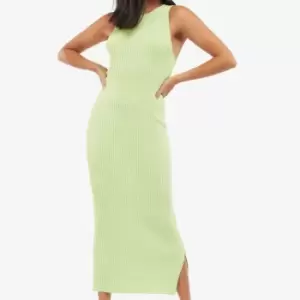 Image of Barbour International Silvestro Ribbed-Knit Midi Dress - UK 16