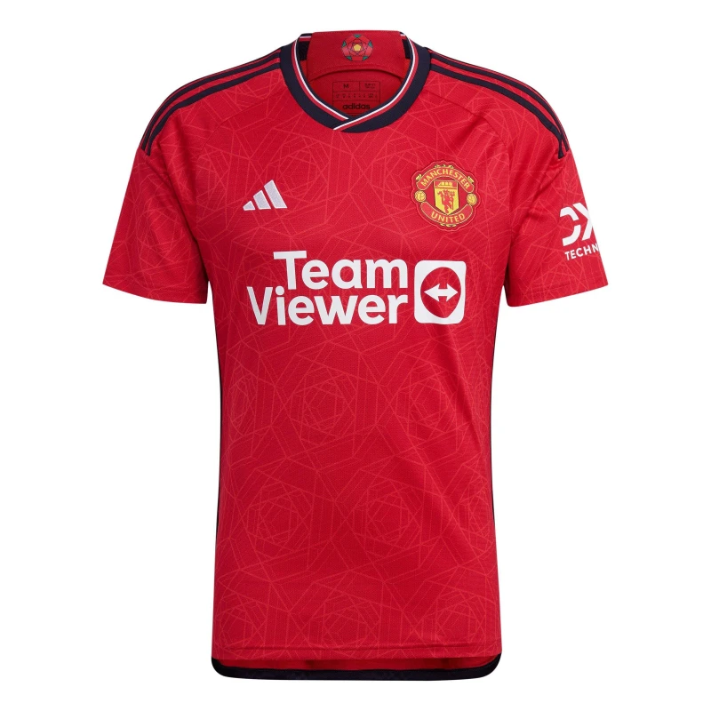 Image of adidas Manchester United Home Shirt 2023 2024 Adults Team Red male XS