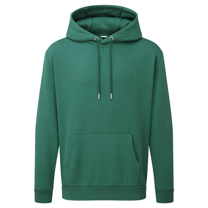 Image of Anthem Mens Plain Hoodie in Green Size: Small Green Male S