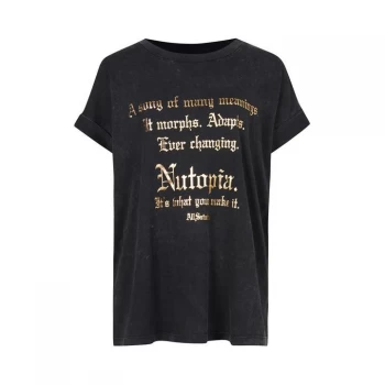 Image of AllSaints Make It Imogen Boy T-Shirt - Vintage Black