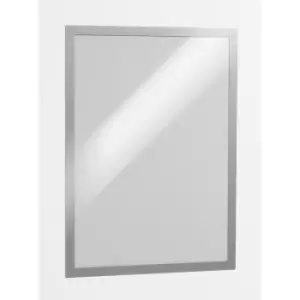 Image of Durable DURAFRAME display frame, self adhesive, magnetic, for A3, silver frame, pack of 6
