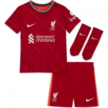 Image of Nike Liverpool Home Baby Kit 2021 2022 - Red