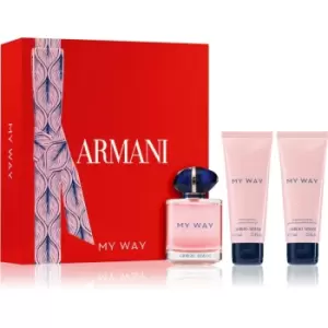 Image of Giorgio Armani My Way Gift Set 90ml Eau de Parfum + 75ml Body Lotion + 75ml Shower Gel