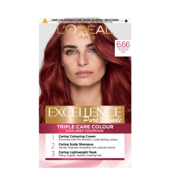 Image of L'Oral Paris Excellence Crme Permanent Hair Dye (Various Shades) - 6.66 Intense Red