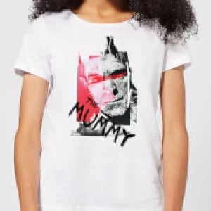 Image of Universal Monsters The Mummy Collage Womens T-Shirt - White - S