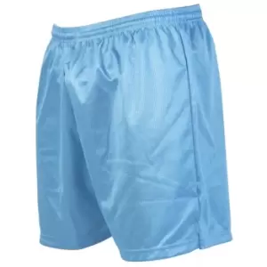 Image of Precision Unisex Adult Micro-Stripe Football Shorts (M-L) (Sky Blue)