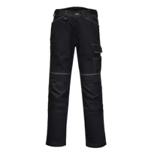 Image of Portwest Mens PW3 Work Trousers (48R) (Black)