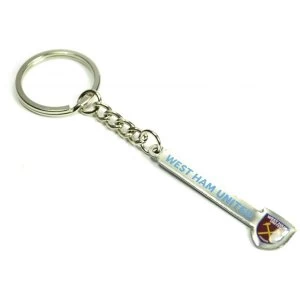 Image of West Ham Text Keyring