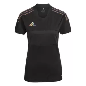 Image of adidas Tiro Pride T Shirt Ladies - Black