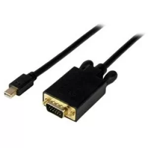 Image of StarTech 3 feet Mini DisplayPort to VGA Adapter Converter Cable mDP to VGA 1920x1200 Black