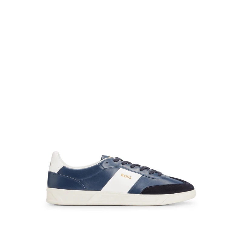 Image of Boss Brandon Tennis Trainers Navy male UK 8