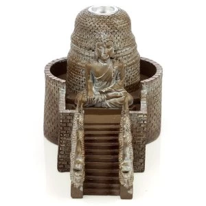 Image of Thai Buddha Temple Backflow Incense Burner