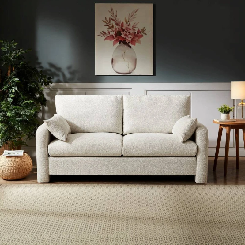 Image of Artemis Home Shorewood 2 Seat Fabric Sofa in Beige Size: 2 Seater Beige Unisex 2 Seater