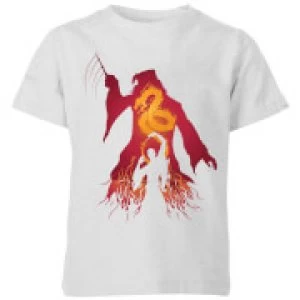 Image of Harry Potter Dumbledore Voldemort Kids T-Shirt - Grey - 3-4 Years