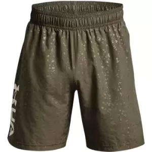 Image of Under Armour Woven Embossed Shorts Mens - Green