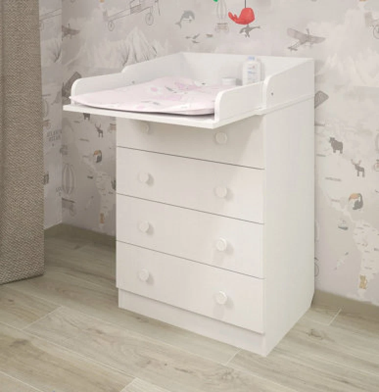 Image of Shefa Line Shefa 600 Kids Changing Dresser White (2 Boxes)