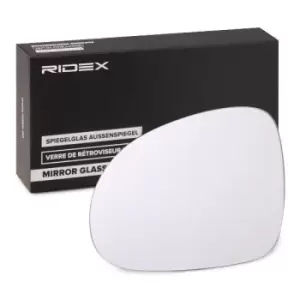Image of RIDEX Wing Mirror Glass 1914M0046 Side Mirror Glass,Mirror Glass VW,SKODA,SEAT,Golf V Schragheck (1K1),Passat Variant (3C5),PASSAT Variant (3B6)