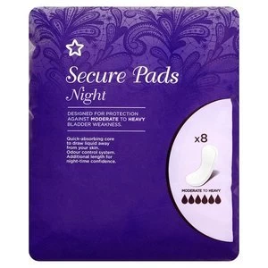 Image of Superdrug Night Incontinence Pad X8
