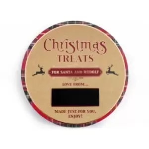 Image of 25CM Tartan Christmas Treat Plate