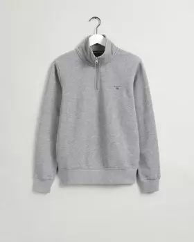 Image of GANT Men Original Half-Zip Cardigan (XL) Grey