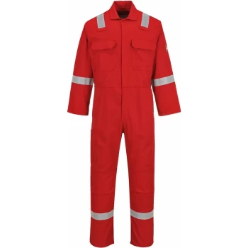 Image of Portwest - BIZ5 - Bizweld Iona Welders Overall Boiler Suit Red XXL