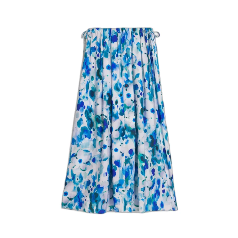 Image of Desigual Womens skirt Desigual Fiori Bleu Female S