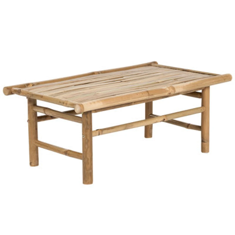 Image of Beliani Garden Coffee Table Todi 45cm 80 Cm Bamboo Wood Brown