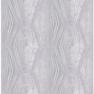 Image of Boutique Vermeil Stripe Silver Decorative Wallpaper - 10m