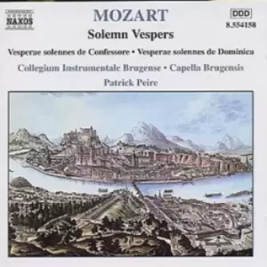 Image of SOLEMN VESPERS by Wolfgang Amadeus Mozart CD Album