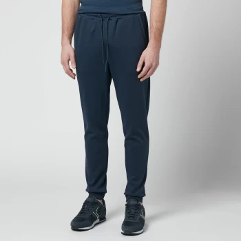 Image of BOSS Athleisure Mens Hadiko Curved Joggers - Navy - M