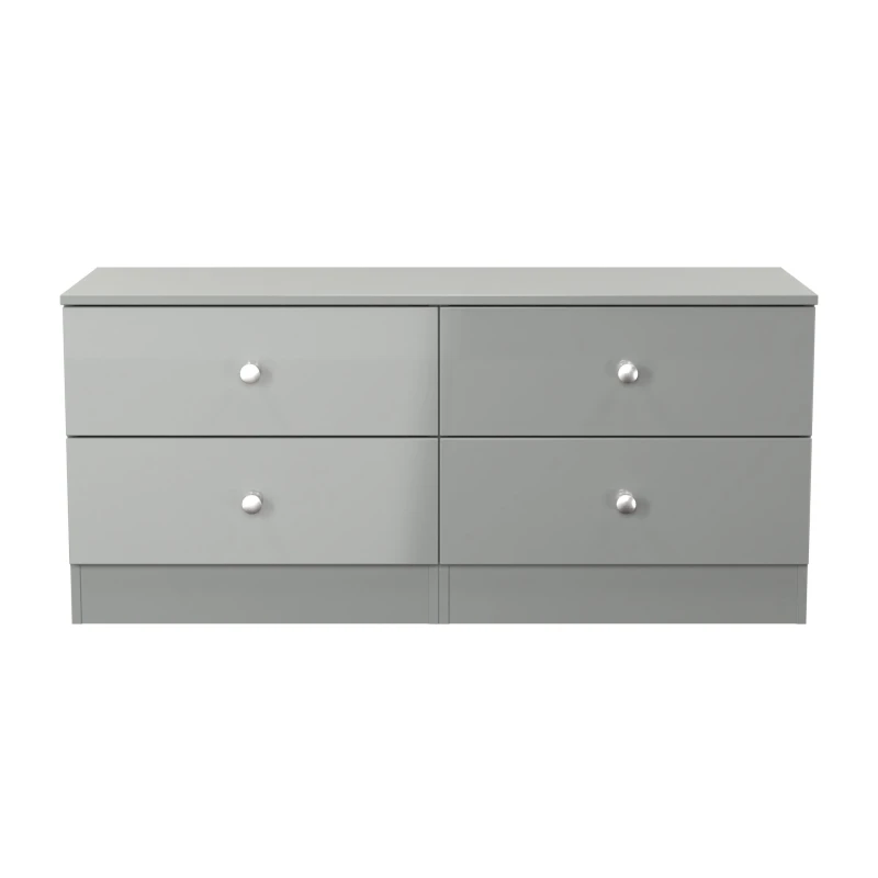 Image of Portland 4 Drawer Bed Box In Uniform Grey & Dusk Grey (Ready Assembled)