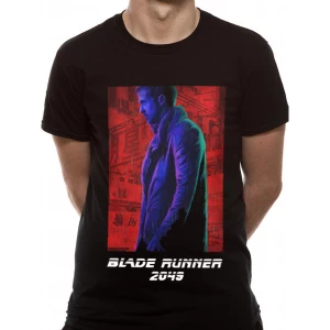 Image of Blade Runner 2049 - Agent K Neon Mens Small T-Shirt - Black