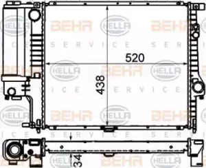 Image of Radiator Heat Exchanger 8MK376888-134 by BEHR