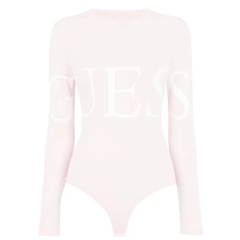 Image of Guess Logo Bodysuit - Pink