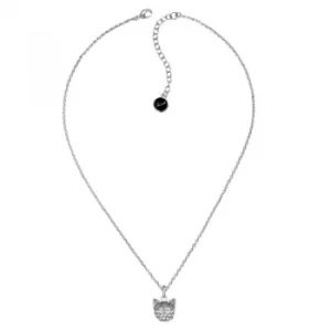 Image of Ladies Karl Lagerfeld Silver Plated Choupette Necklace