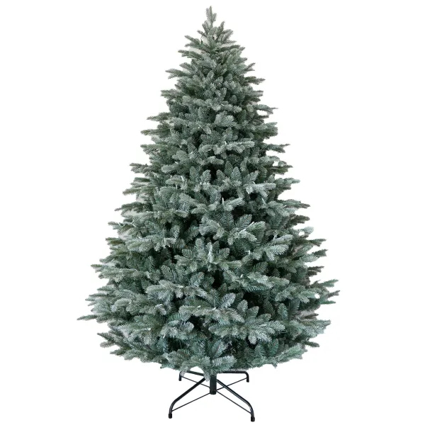 Image of 6.5ft Frosted Mulberry Christmas Tree Green