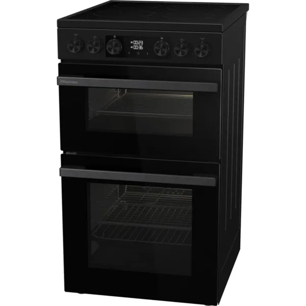Image of Hisense Hi6 Max HDCEC5C10B 50cm Electric Cooker with Ceramic Hob - Black - A Rated