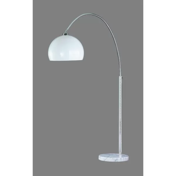 Image of Sola Modern Arc Floor Lamp Chrome with Footswitch