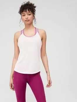 Image of Nike The One Dri-FIT Elastika Tank Top - Pink Size XS Women