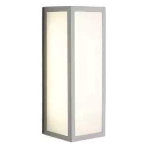 Image of Zinc THETIS 13.5W LED Outdoor Box Lantern Stainless Steel